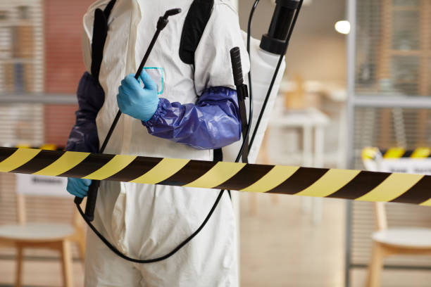 Professional Biohazard Cleanup technician working in Kingston, IL